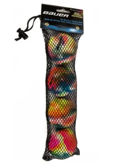 Balle De Hockey En Salle Bauer Multi-colored Ball - 4 Pack