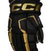 Gants De Hockey, Junior CCM Tacks AS-V Black/gold -Sportega gants de hockey junior ccm tacks as v black gold 192547 650x650 1
