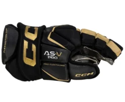 Gants De Hockey, Senior CCM Tacks AS-V PRO Black/gold -Sportega gants de hockey senior ccm tacks as v pro black gold 192461 650x650 g5
