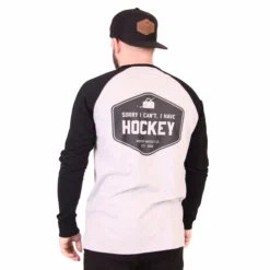 T-shirt Roster Hockey SORRY RAGLAN GreyBlack SR -Sportega t shirt roster hockey sorry raglan greyblack sr 111765 650x650 g1
